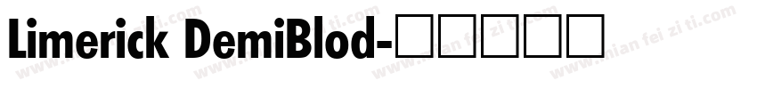 Limerick DemiBlod字体转换